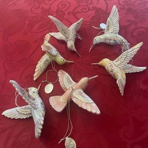 Bradford exchange porcelain hummingbirds